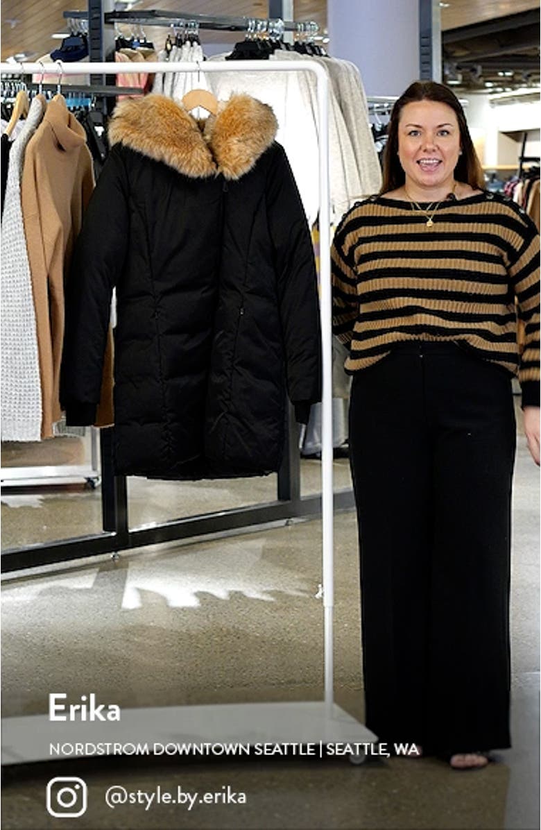 Puffer Jacket with Faux Fur Trim, sales video thumbnail