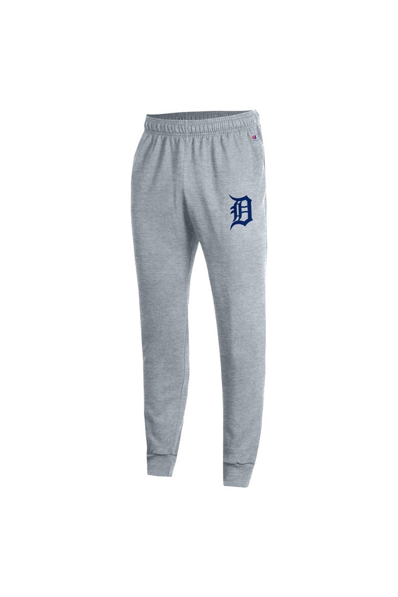 Men's Champion  Heather Gray Detroit Tigers Powerblend Joggers, Alternate, color, Heather Gray