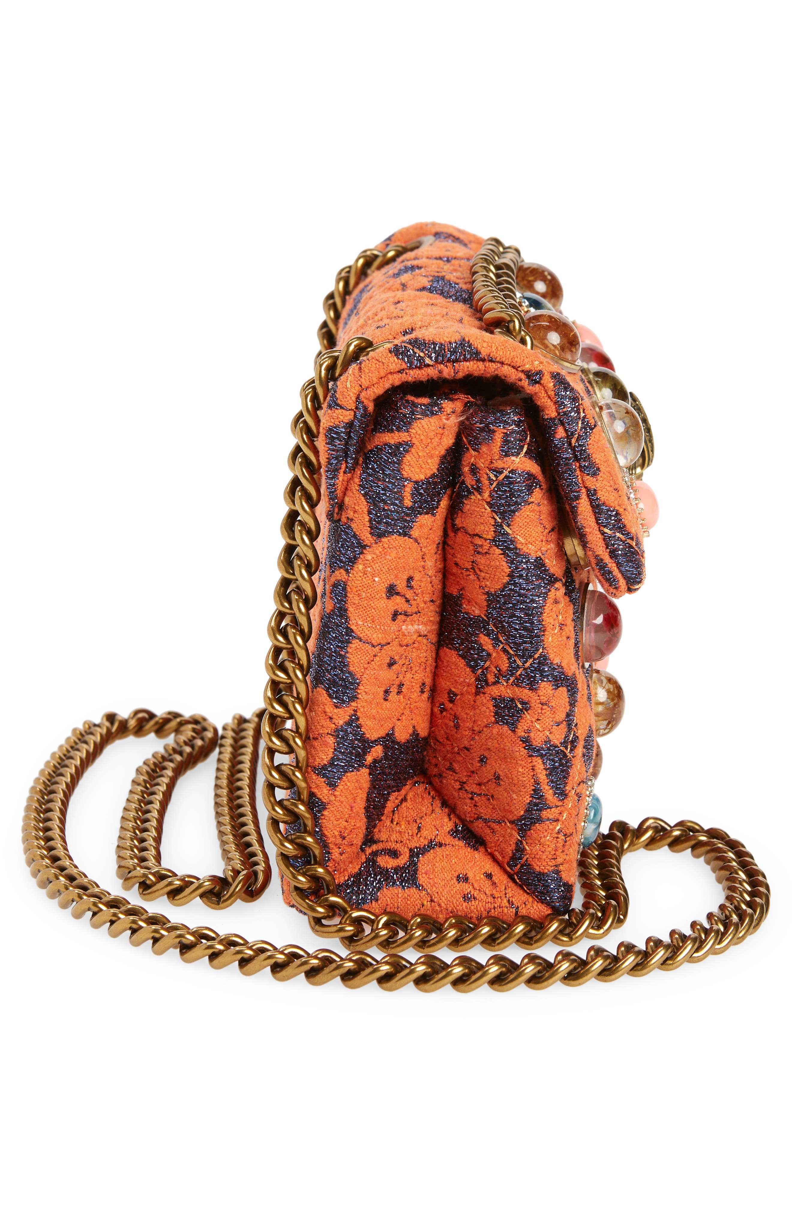 Kurt Geiger London Mini Kensington Brocade Crossbody Bag, Alternate, color, 