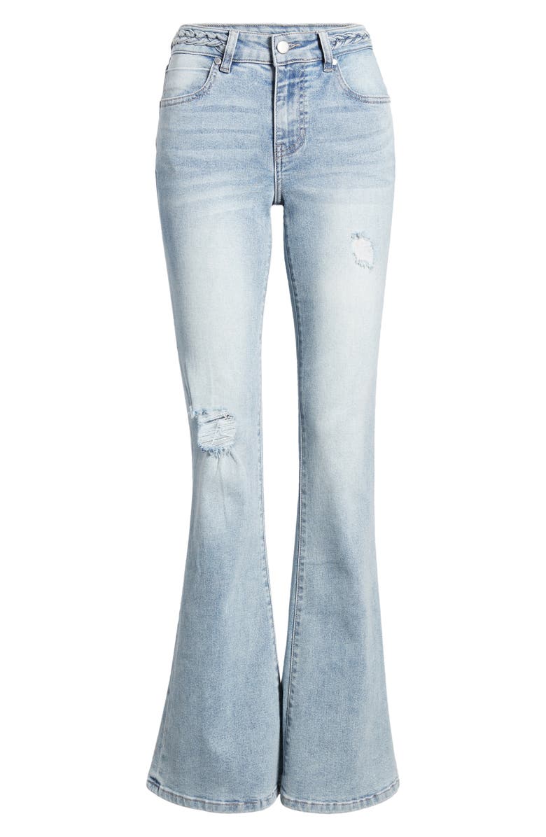 PTCL Braided Flare Leg Jeans, Alternate, color, 