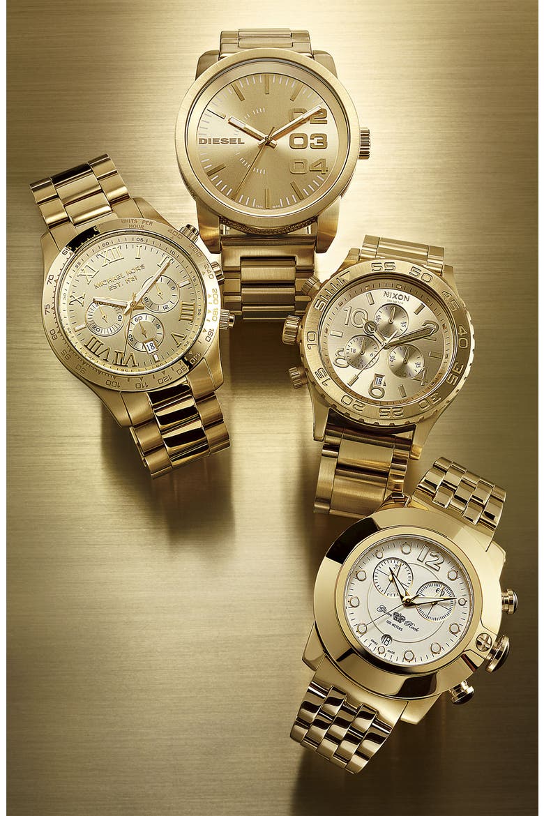 'The 42-20 Chrono' Watch, 42mm, Alternate, color, GOLD