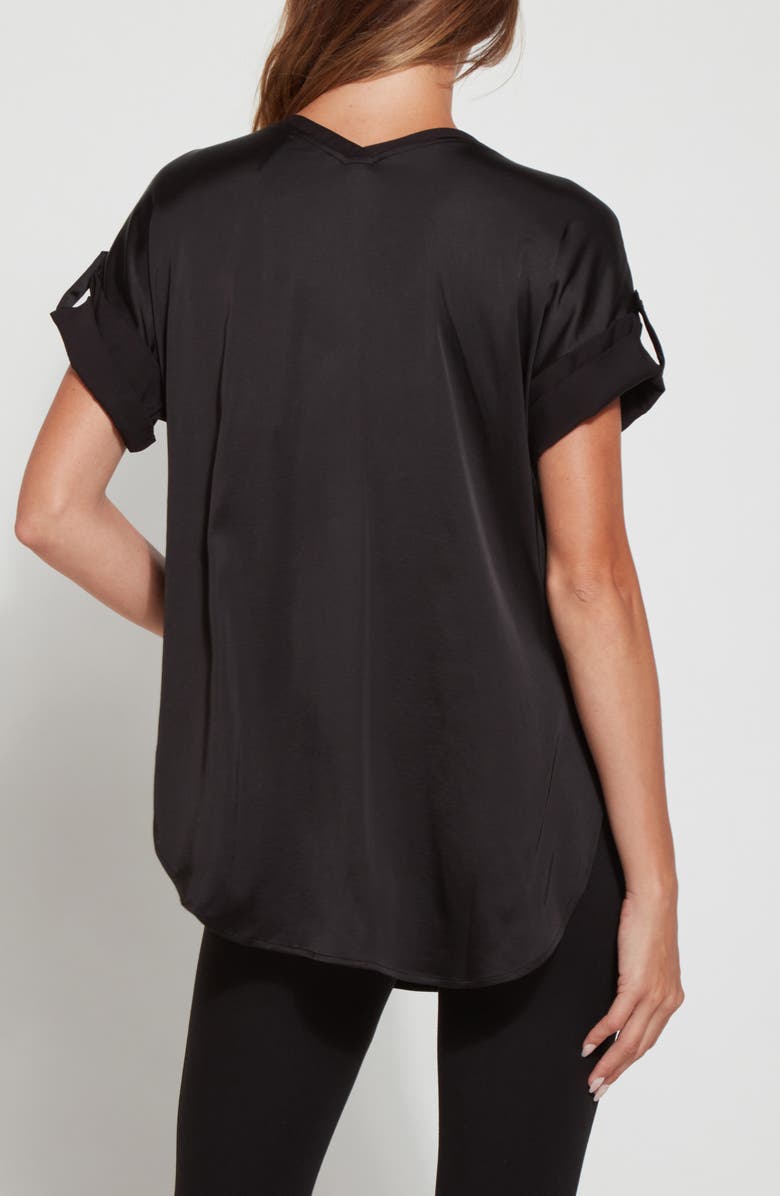 Lysse Santorini V-Neck Top, Alternate, color, Black