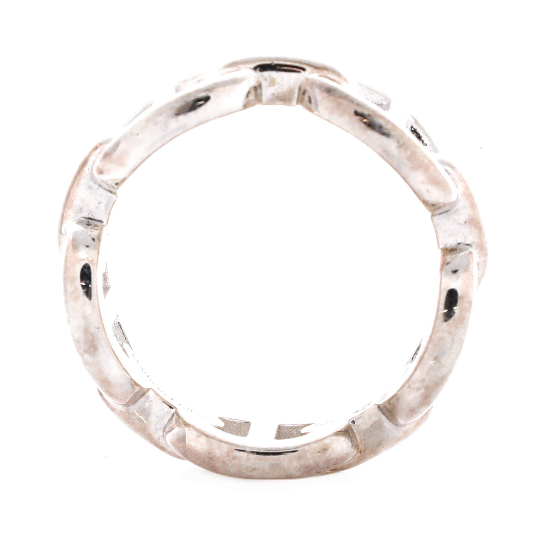 Chaine d'Ancre Enchainee Ring Sterling Silver Small, Alternate, color, Metallic Silver