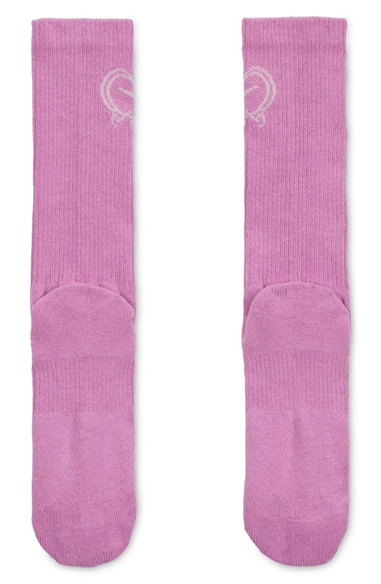 Nike Cushioned Crew Socks, Alternate, color, Light Magenta/ Sail