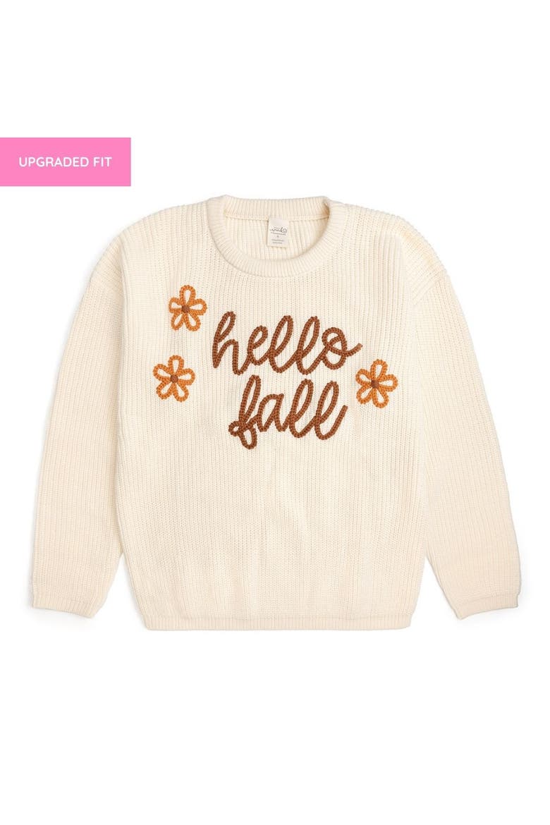 Hello Fall Knit Women's Sweater, Alternate, color, Natural