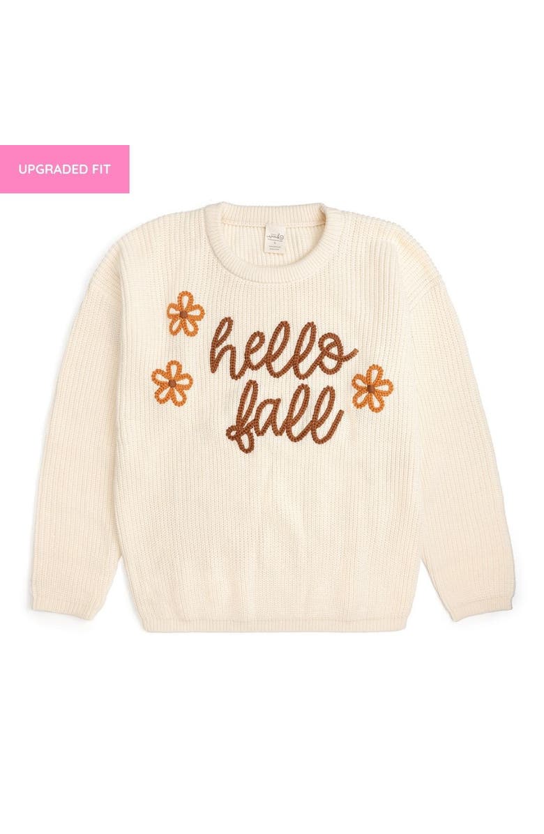 Sweet Wink Hello Fall Knit Women's Sweater, Alternate, color, Natural