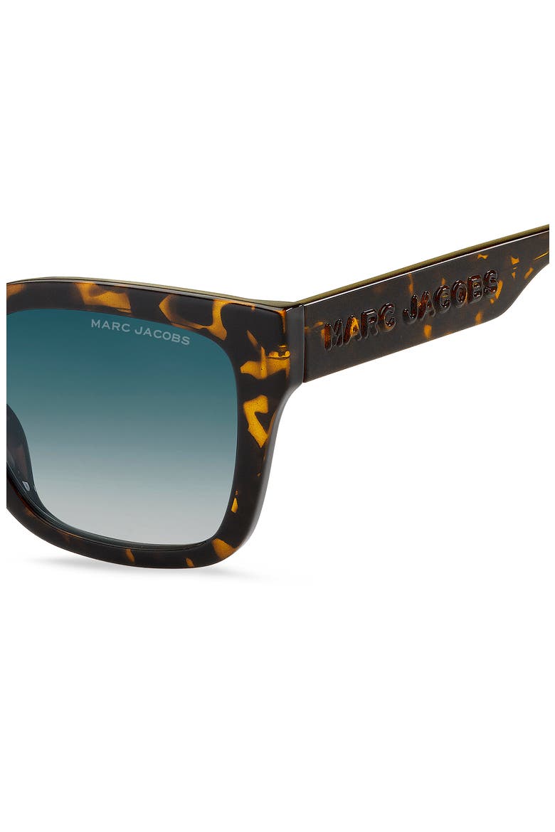 53mm Gradient Square Sunglasses, Alternate, color, HAVANA/ BLUE SHADED