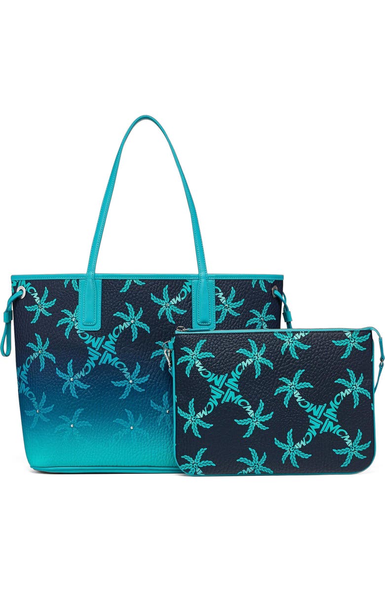 MCM Liz Shopper in Studded Palm Canvas, Alternate, color,