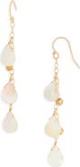 Kiara by Ki-ele Cilicia Mother-of-Pearl Trio Drop Earrings