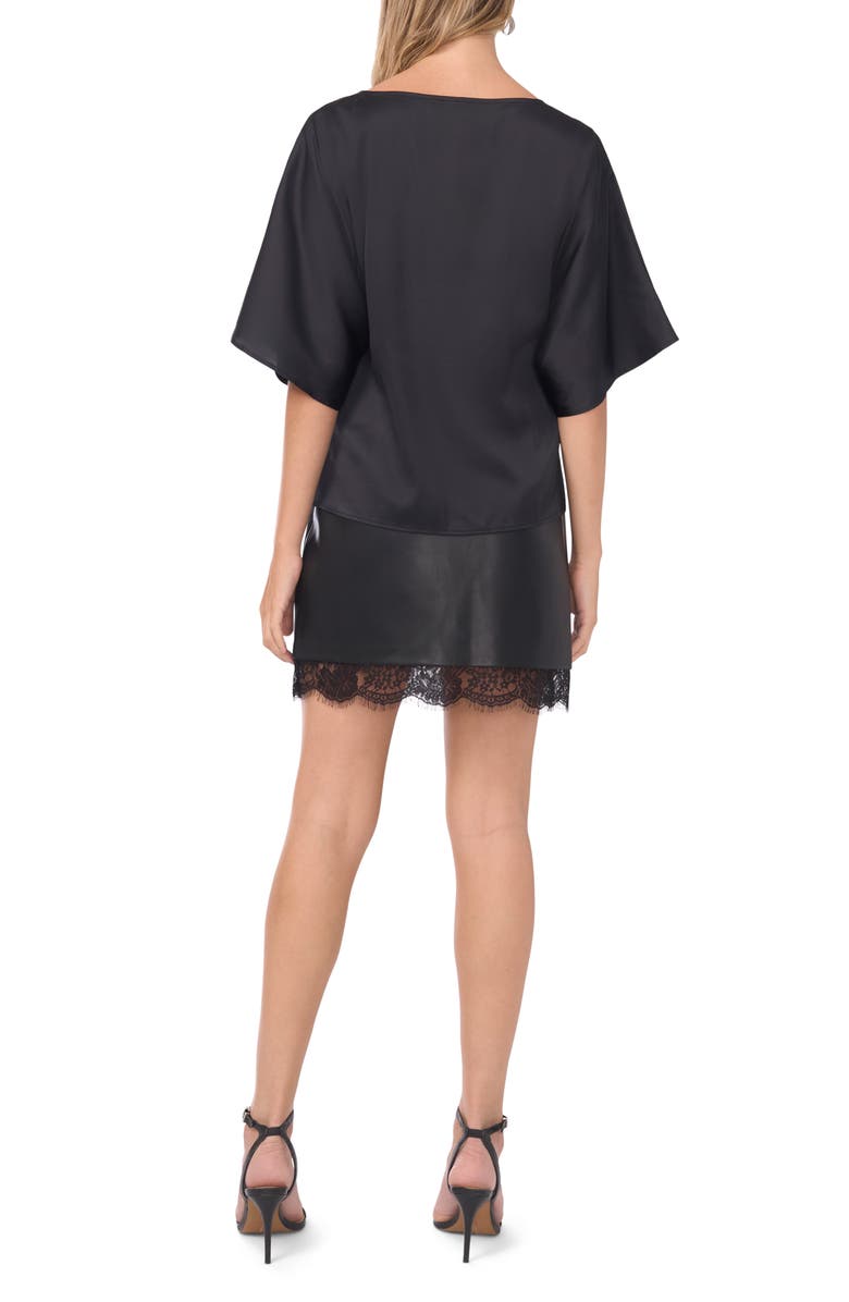 Vince Camuto Dolman Sleeve Top, Alternate, color, Rich Black
