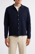 Aurélien Slim Fit Cashwool® Knit Button-Up Shirt