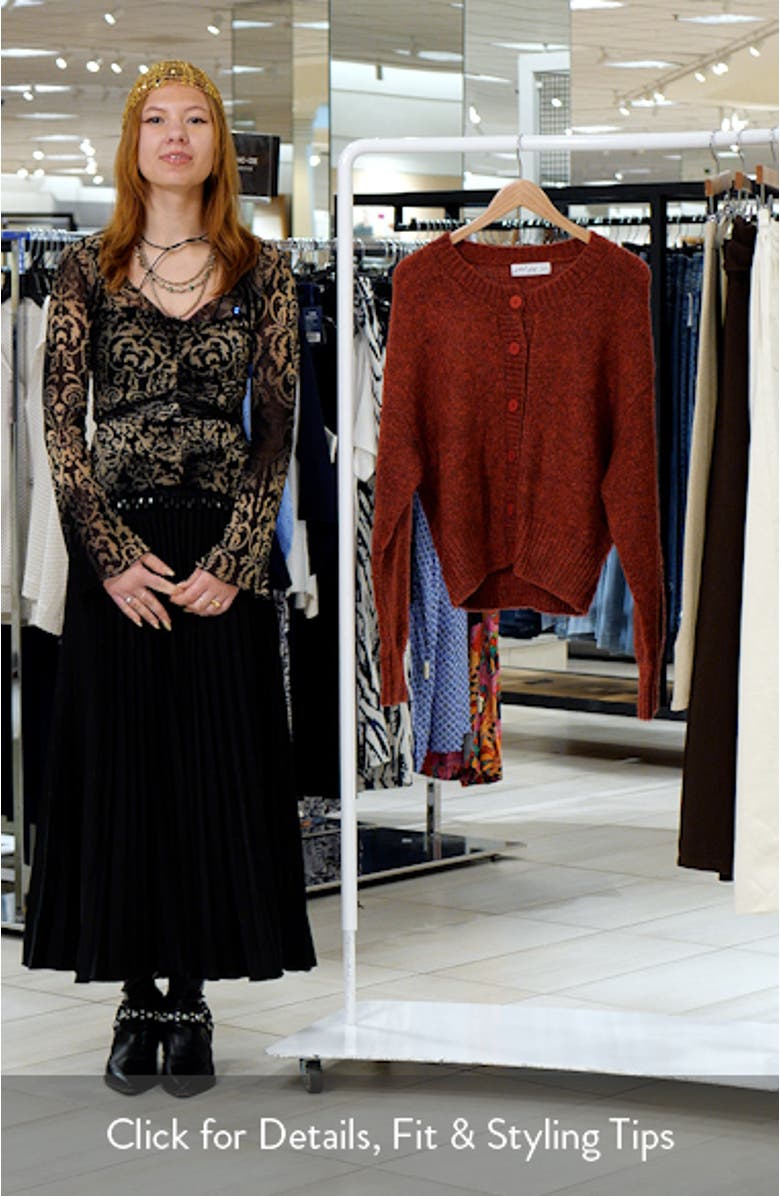 Lucah Fuzzy Cardigan, sales video thumbnail