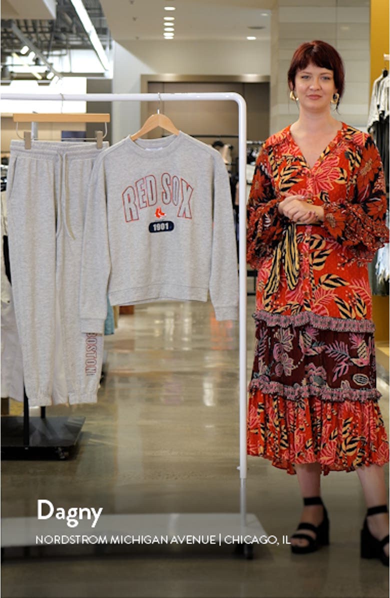 Women's WEAR by Erin Andrews Gray Boston Red Sox Knitted Lounge Set, sales video thumbnail