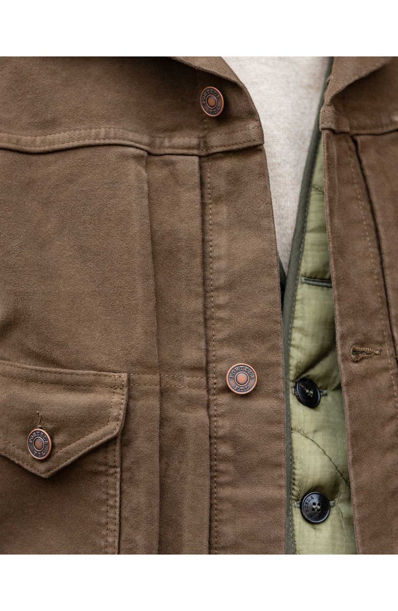 Fortela Ncyclet Moleskin Jacket, Alternate, color, Brown