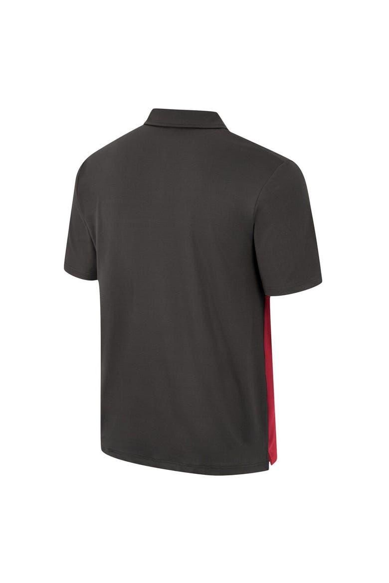 Men's Colosseum Charcoal Washington State Cougars Two Yutes Polo, Alternate, color, Charcoal