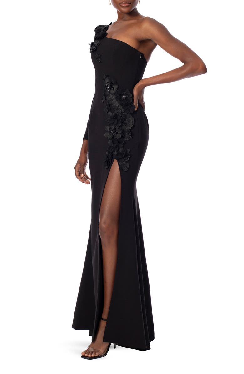 HELSI Mara Embellished One-Shoulder Gown, Alternate, color,