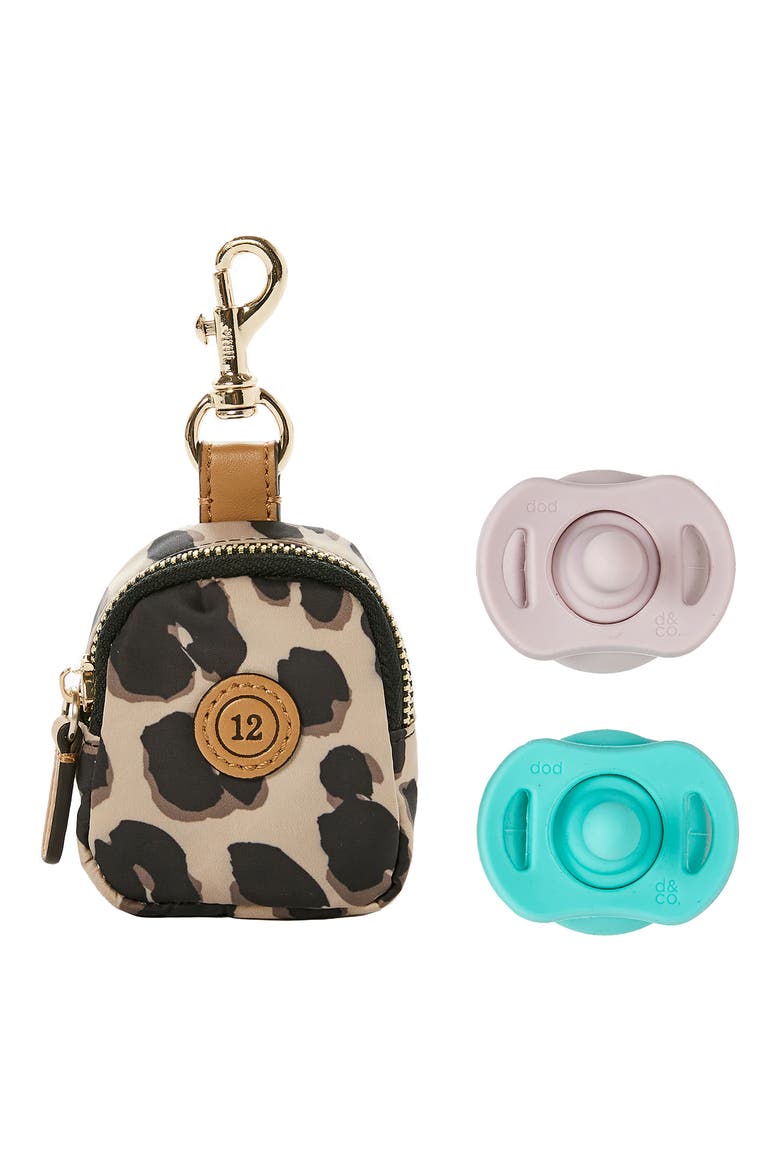 Charm Pacifier Pouch, Alternate, color, TAN
