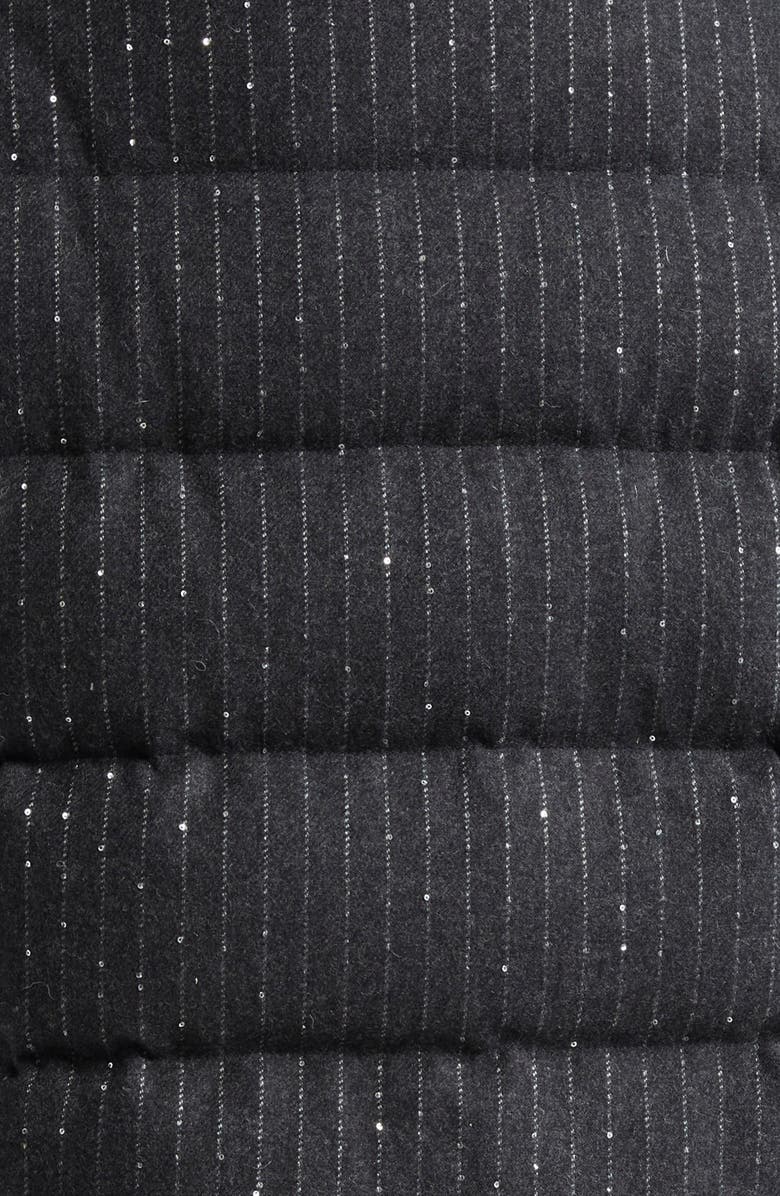 Herno Sequin Pinstripe Down Jacket, Alternate, color,