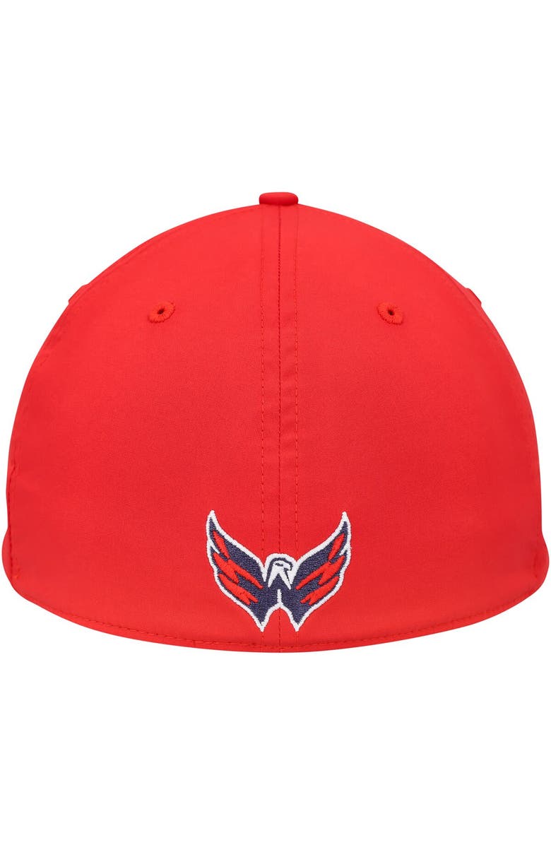 adidas Men's adidas Red Washington Capitals Circle Logo Flex Hat, Alternate, color, Red