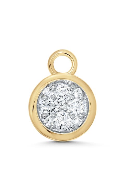 Round Diamond Pendant Charm