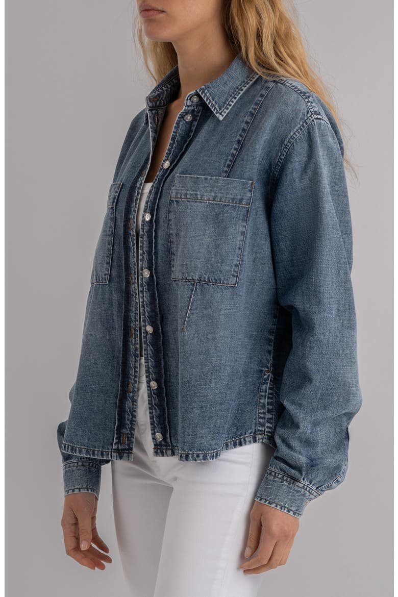 Harley Button-Up Denim Shirt, Alternate, color, ADMINISTER
