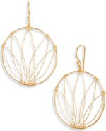 Kiara by Ki-Ele Selena Lotus Small Hoop Earrings