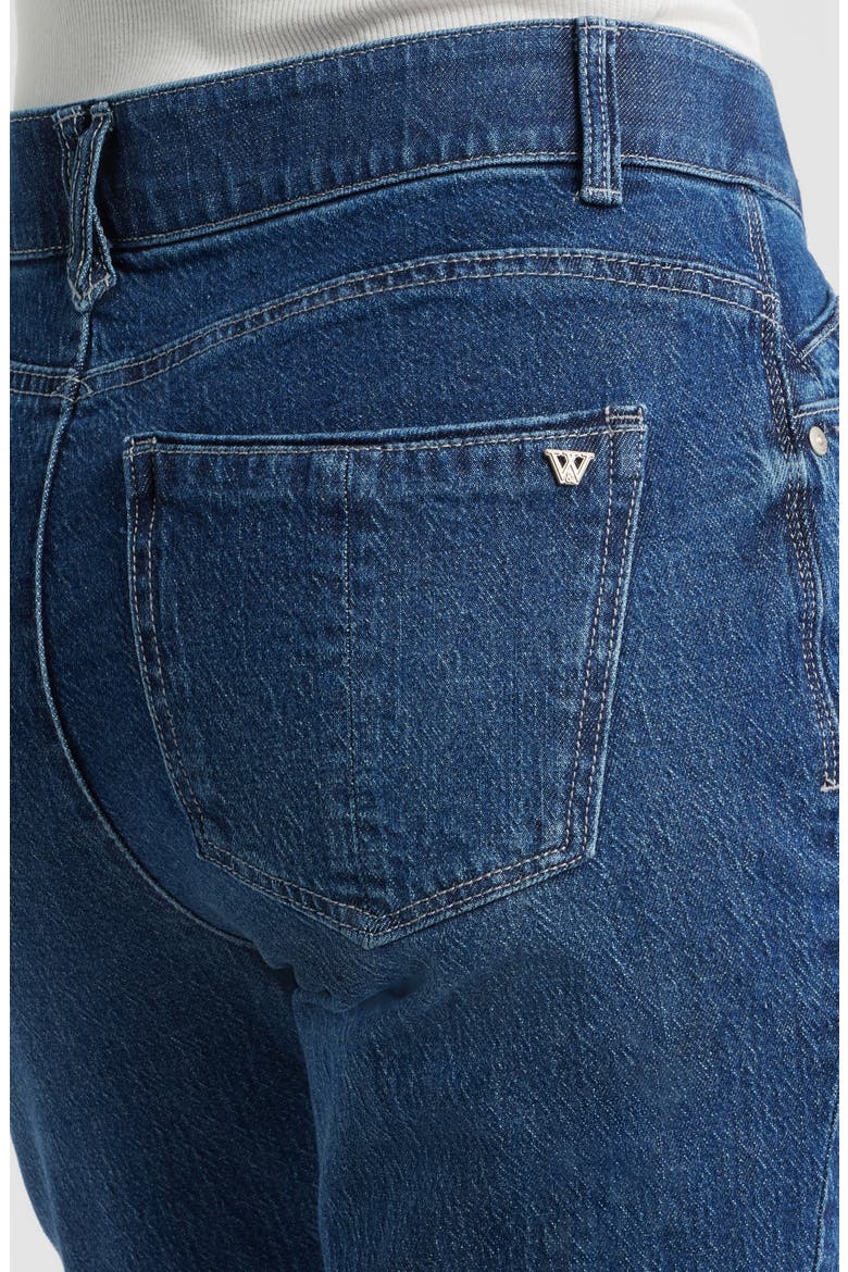 Gemma High Waist Girlfriend Jeans, Alternate, color, BLUE