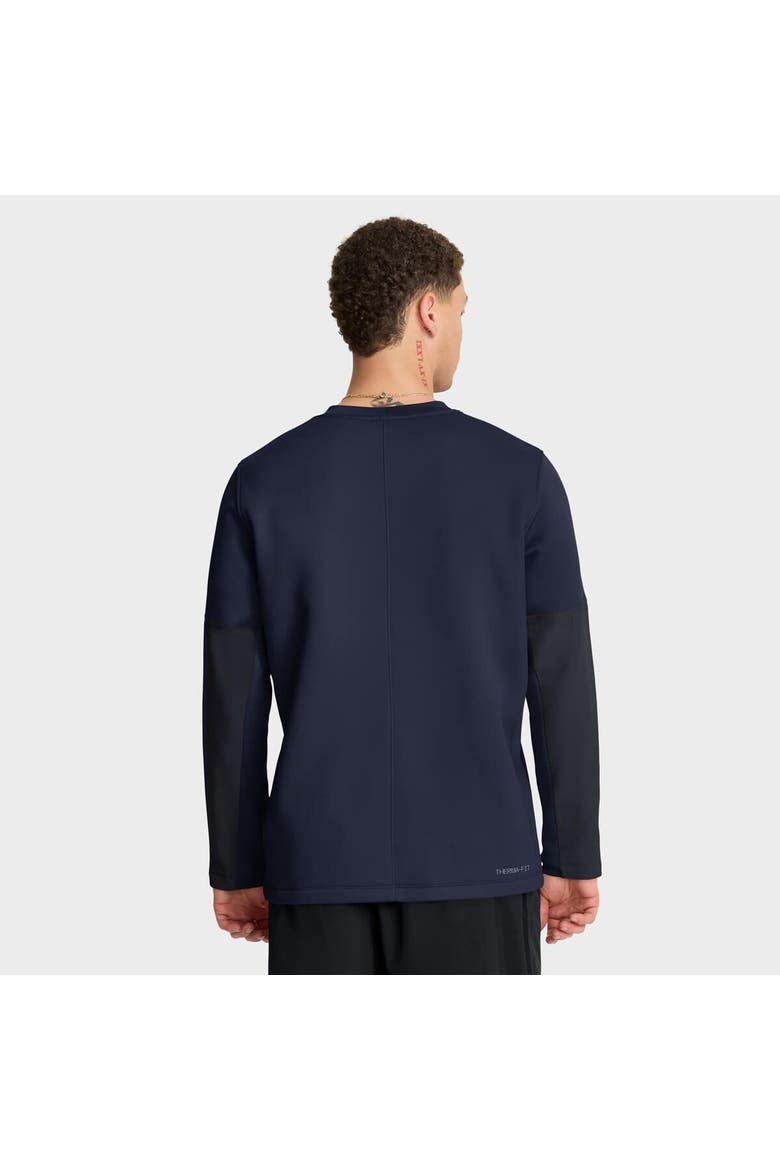 Men's Nike Navy Penn State Nittany Lions 2025 Sideline Coach Performance Long Sleeve T-Shirt, Alternate, color, Navy