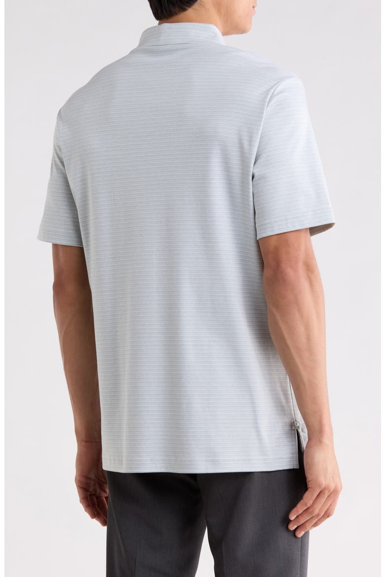 Stripe Cotton Polo, Alternate, color, SAGE