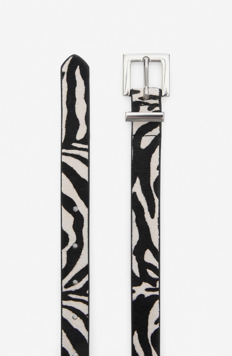 MANGO Zebra Print Genuine Calf Hair, Alternate, color, 