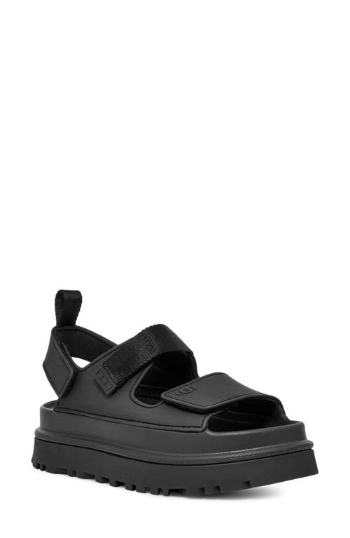 Ugg(r) Goldenglow Slingback Sandal In Black