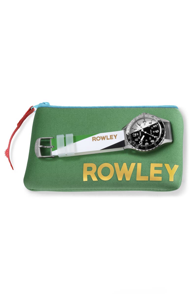 Timex<sup>®</sup> x Cynthia Rowley Navi XL Silicone Strap Watch, 38mm, Alternate, color,