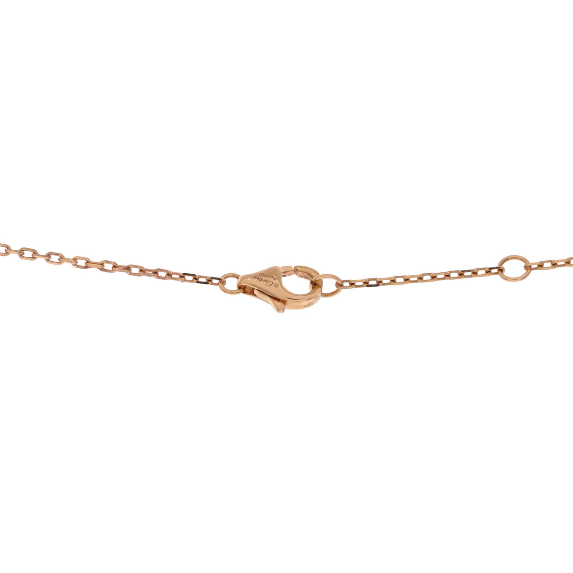 Juste un Clou Pendant Necklace 18K Rose Gold with Diamonds, Alternate, color, Metallic Gold