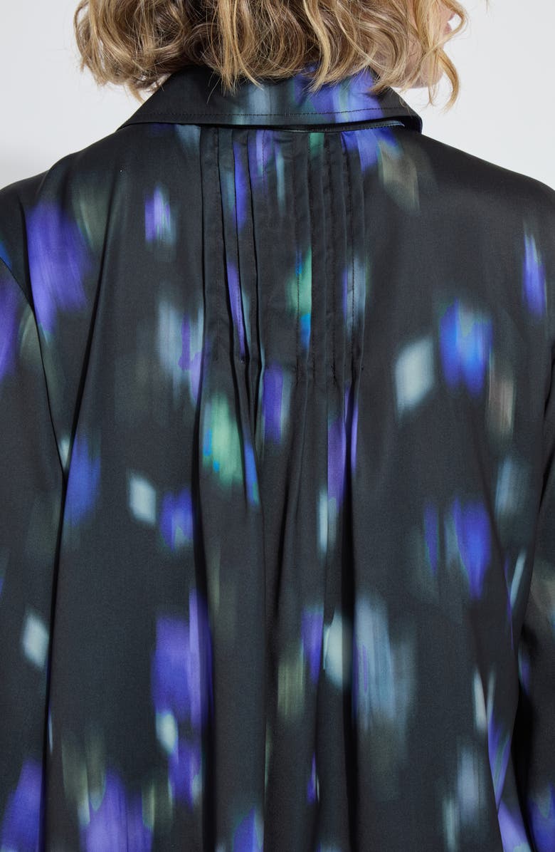 Lysse Aitana Utility Pleat Button-Up Shirt, Alternate, color, Motion Blur Streak