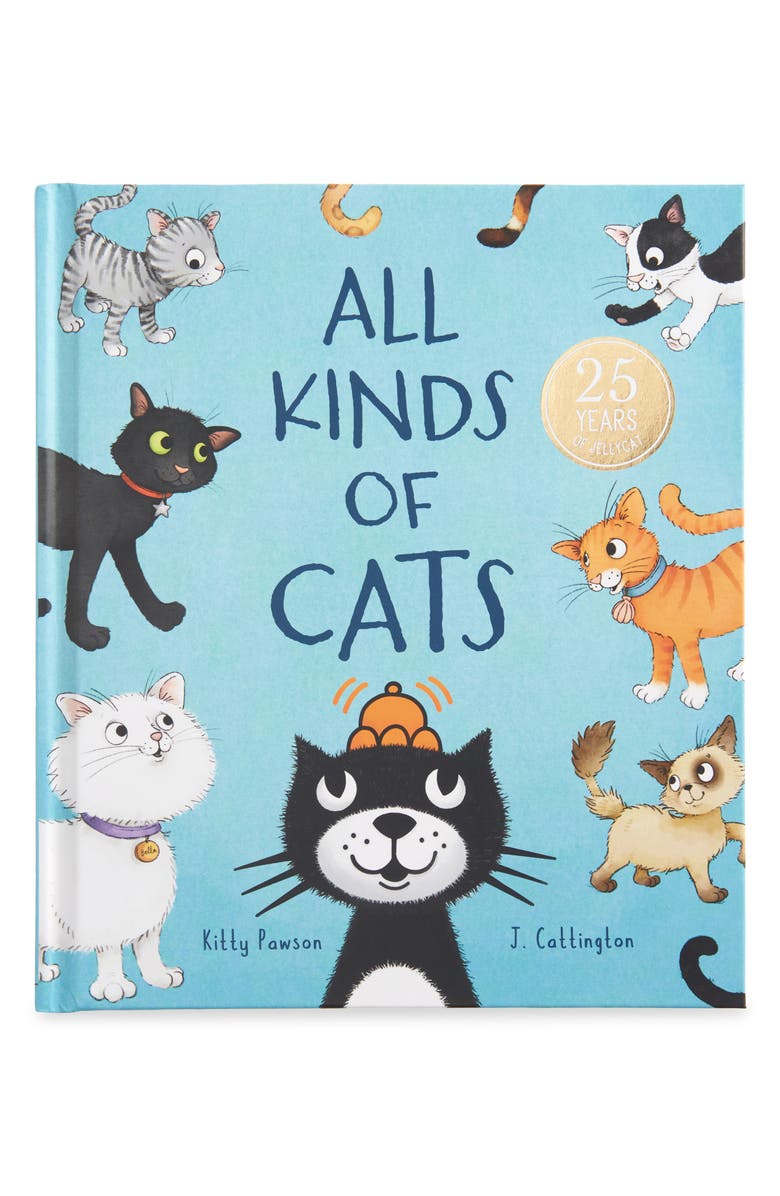Jellycat 'All Kinds of Cats' Board Book, Main, color, 