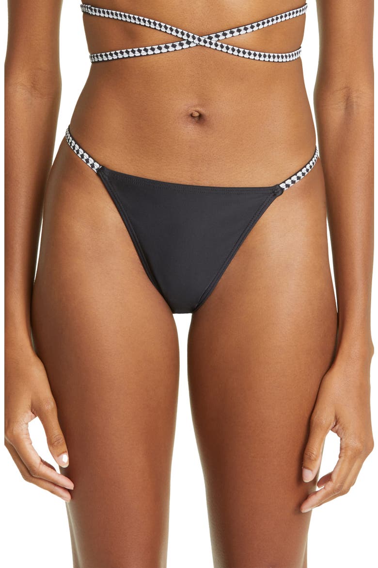 Lena Brazilian Bikini Bottoms, Main, color, BLACK