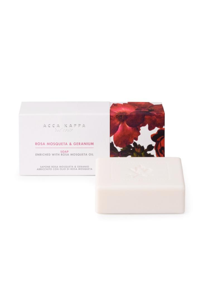 Rosa Mosqueta & Geranium Soap, Main, color, White