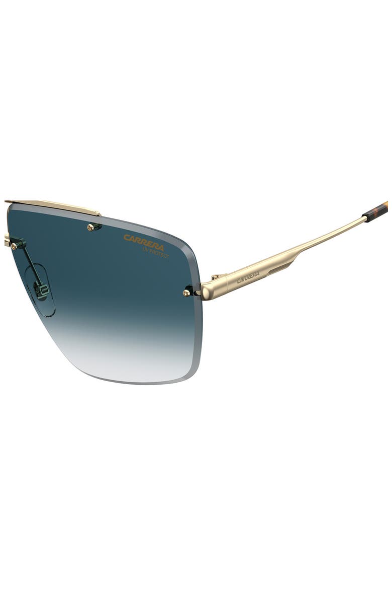 Gender Inclusive 1016/S 64mm Gradient Shield Sunglasses, Alternate, color, GOLD