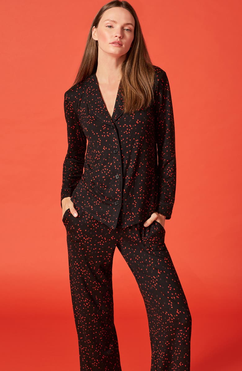 Room Service Pjs Print Knit Pajamas, Alternate, color, 