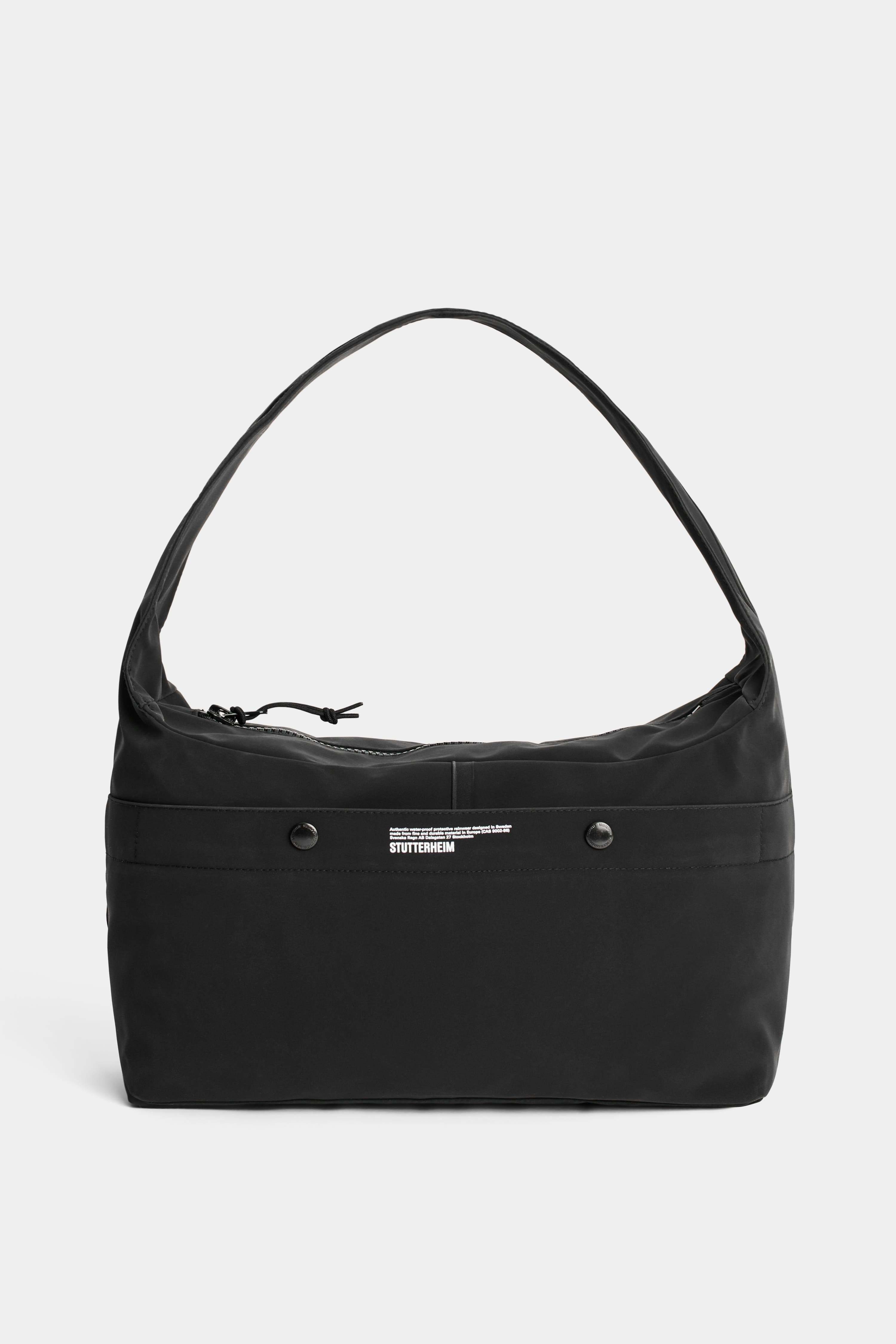 Stutterheim Ewa Bag Waterproof Shoulder Bag, Alternate, color, Black