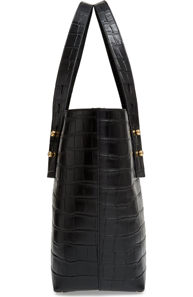 FRAME Les Second Medium Embossed Leather Tote, Alternate, color,