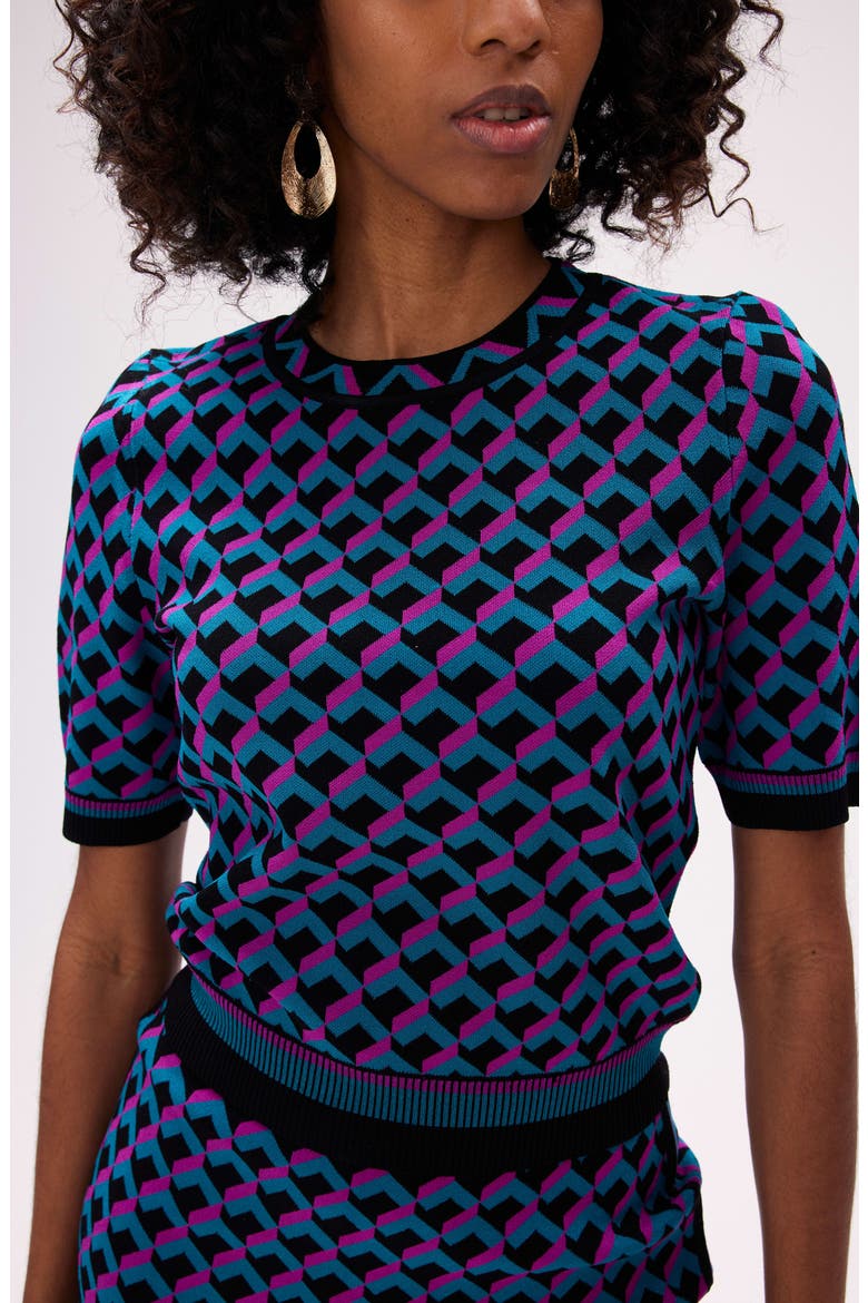 Diane von Furstenberg Frennessey Pattern Sweater (Women) | Nordstromrack