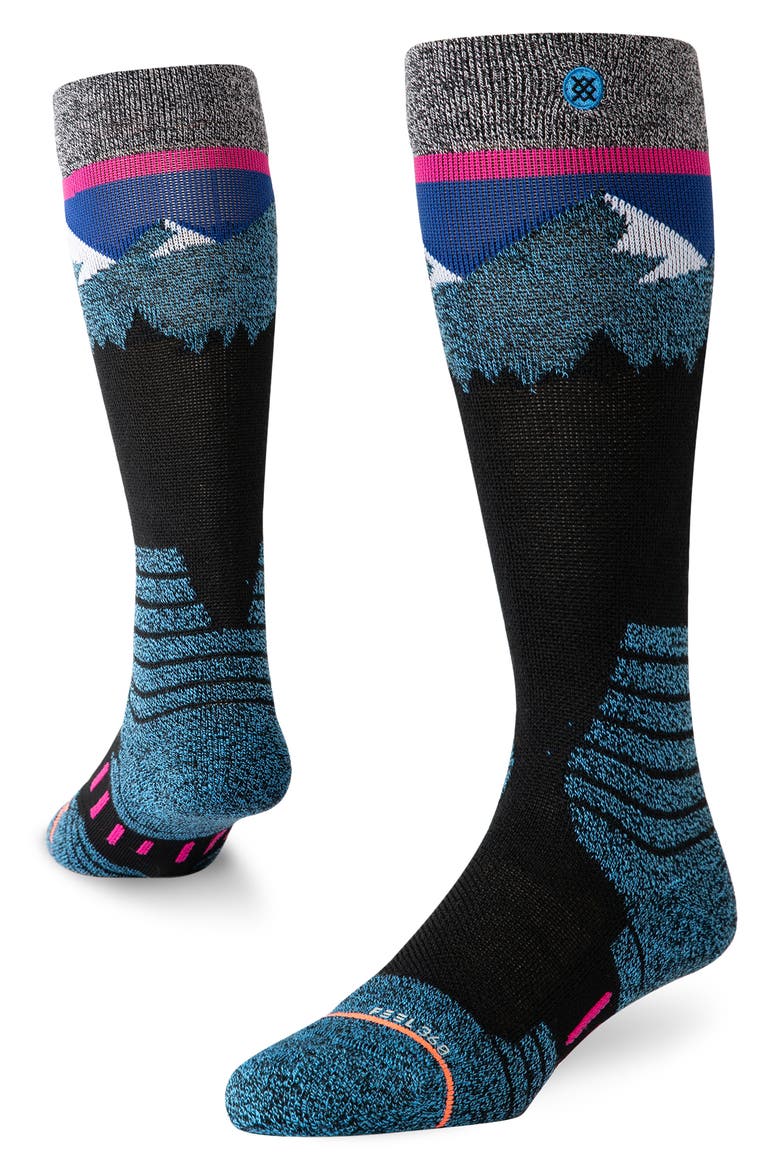 Ridge Line Boot Socks, Main, color, TEAL