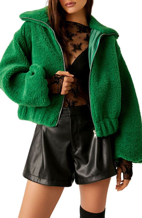 Get Cozy Faux Shearling Jacket