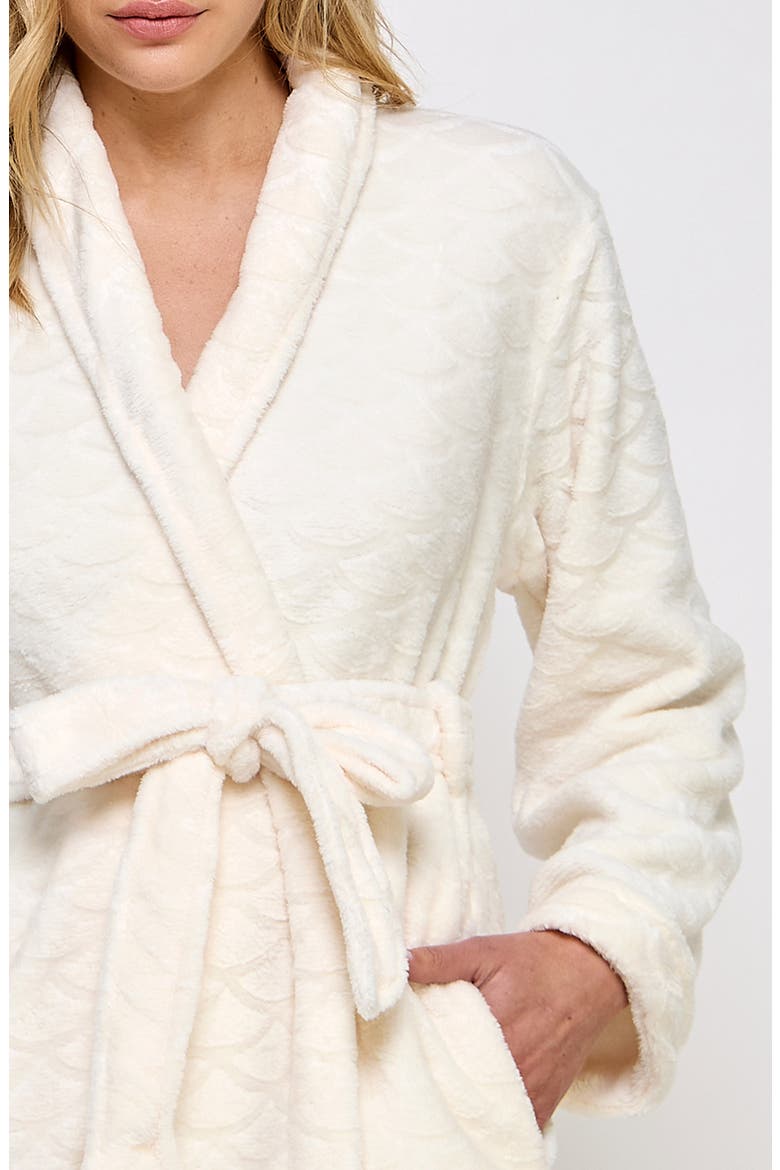 Ariel Fleece Robe, Alternate, color, CREAM