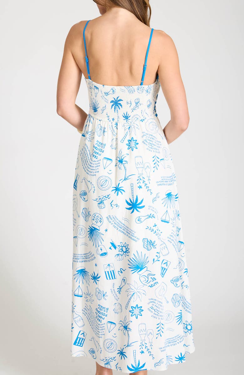 Blu Pepper Positano Print Midi Sundress, Alternate, color, 