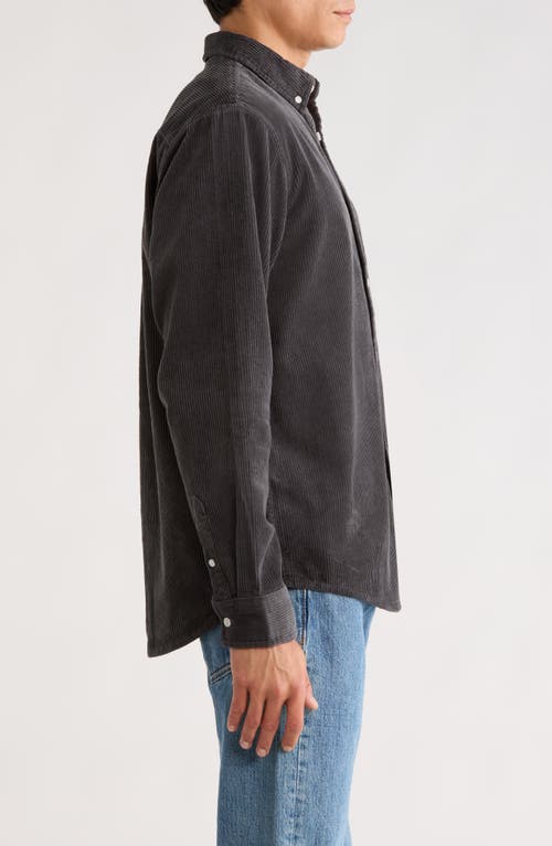 Carhartt Work In Progress Madison Corduroy Button-down Shirt In Gray