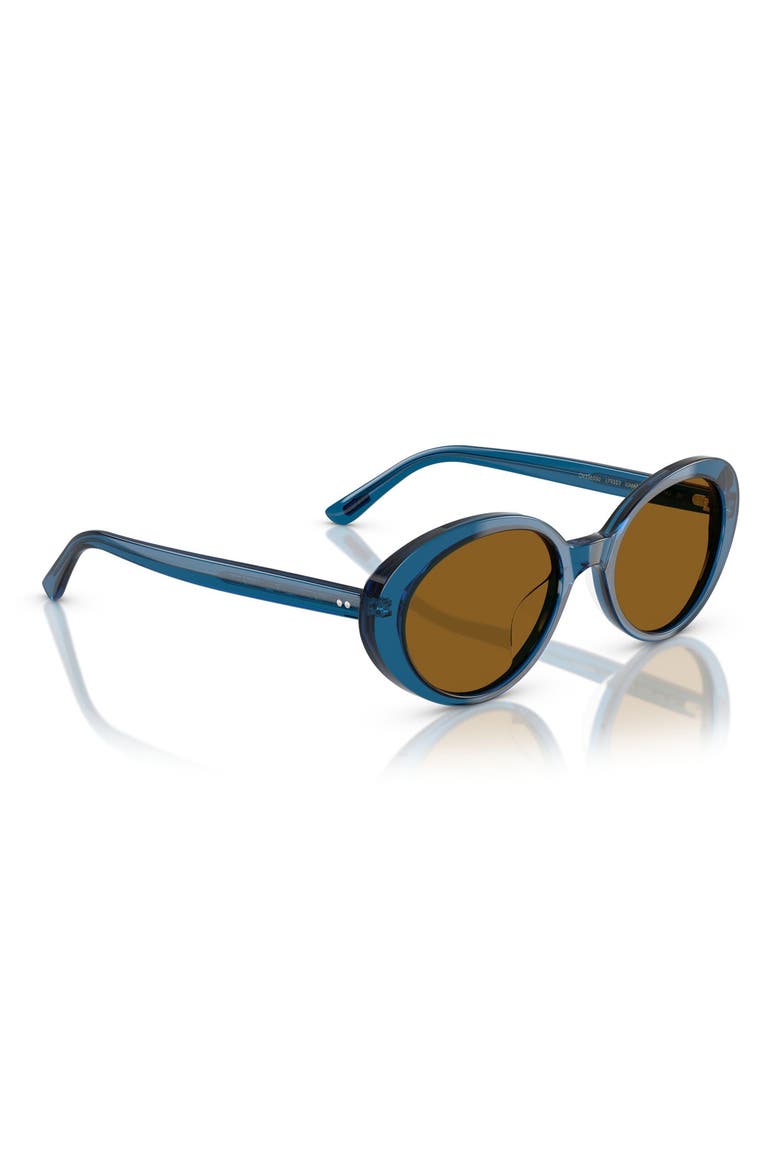 Lumar 51mm Oval Sunglasses, Alternate, color, TETSUKON BLUE / TRUE BROWN