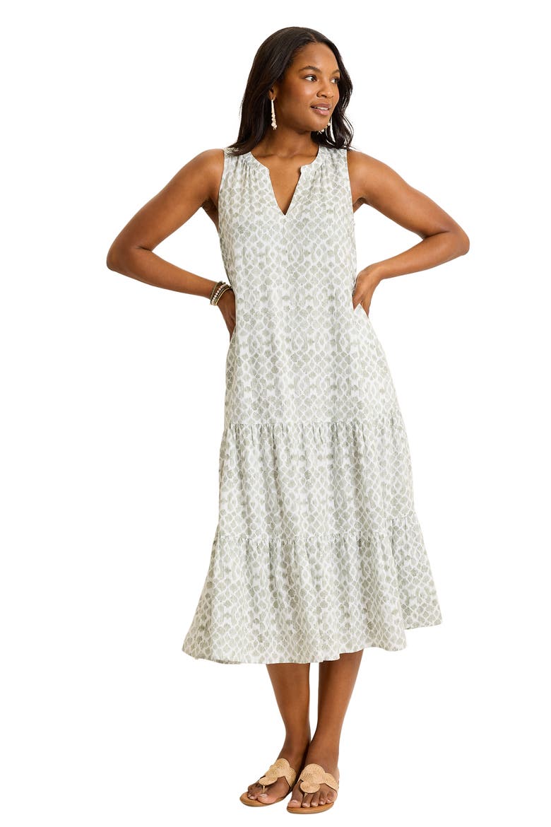 Coastal Sands Linen Blend Sundress, Alternate, color, DESERT SAGE