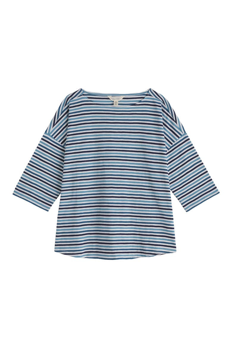 Tremayne Quay Stripe Organic Cotton Top, Alternate, color, PELLITRAS DUSK